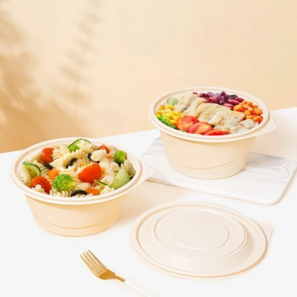 Elliptical Disposable Biodegradable Packaging Lunch Box