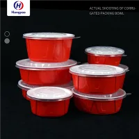 Großhandel rote und weiße Einweg-PP-Schüssel für Party